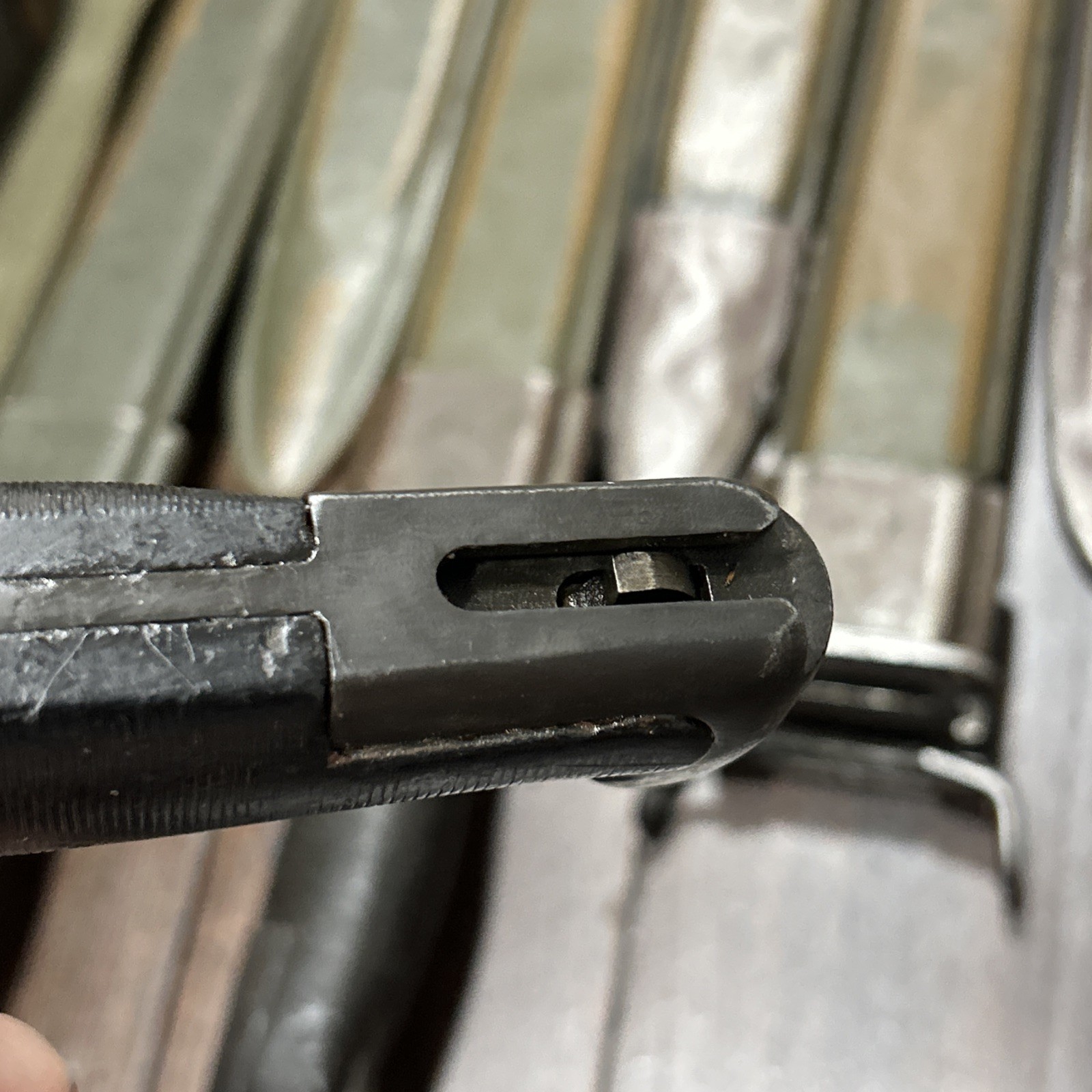 Original M1 Garand bayonet US marked w/ E-US scabbard also fits 1903 1903A3 NICE