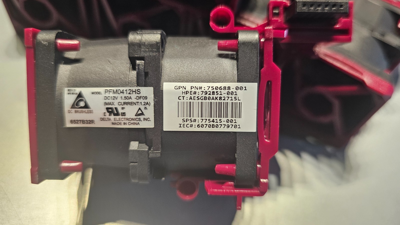 Lot of 7 HP DL360 Gen9 G9 Gen10 G10 Fans 775415-001 792852-001 750688-001