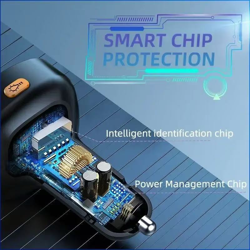 Bluetooth 5.0 Car Wireless FM Transmitter Adapter USB PD Charger AUX Hands LOT