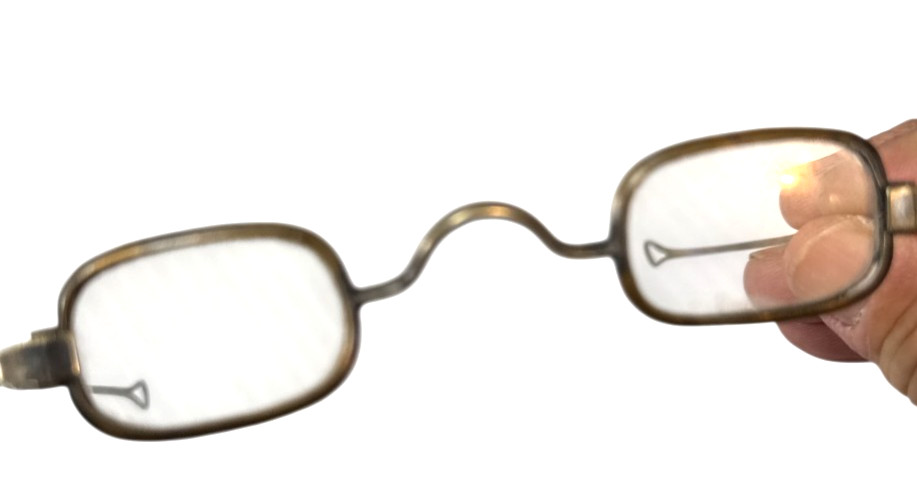 Revolutionary War Period Hand Forged Brass Eyeglasses