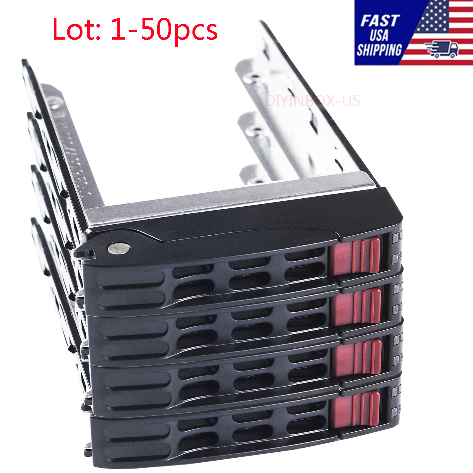 Lot SuperMicro 2.5" SATA Drive Tray Caddy 01-SB16105-XX00C102, MCP-220-00047-0B