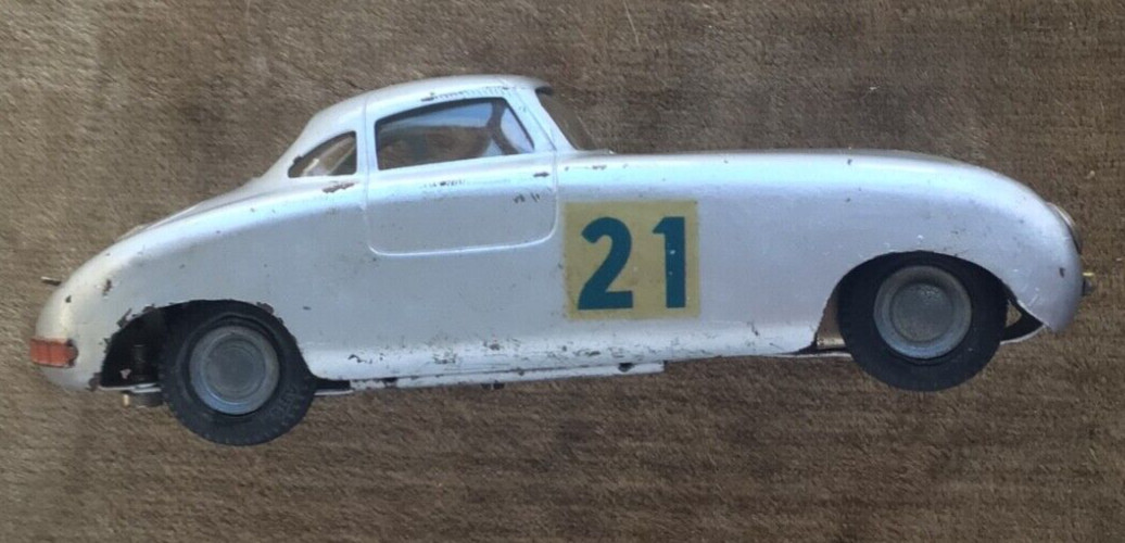 Dux Auto-Dux Clockwork Mercedes 300SL Pan-American 1950s Vtg Wind Up Car w/ Key