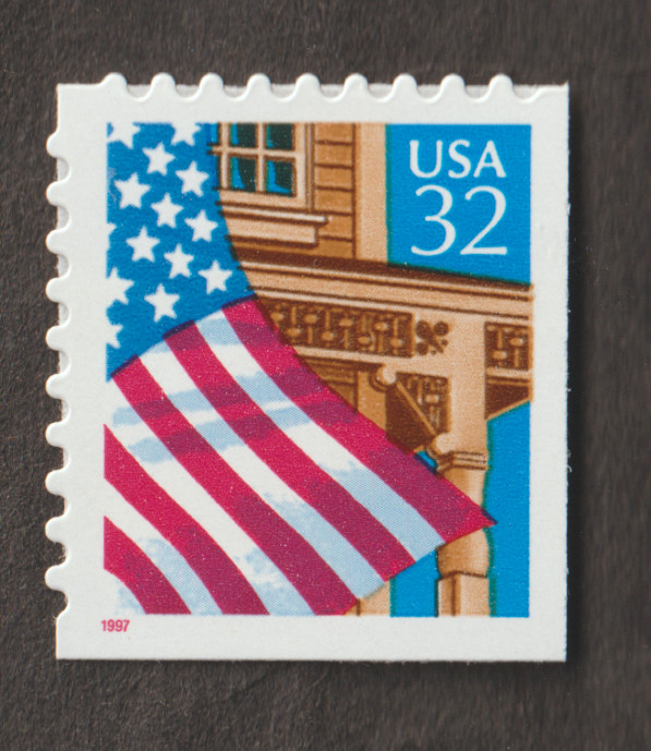 1997 US 2921b BOOKLET SINGLE FLAG OVER PORCH RED 1997 MNH