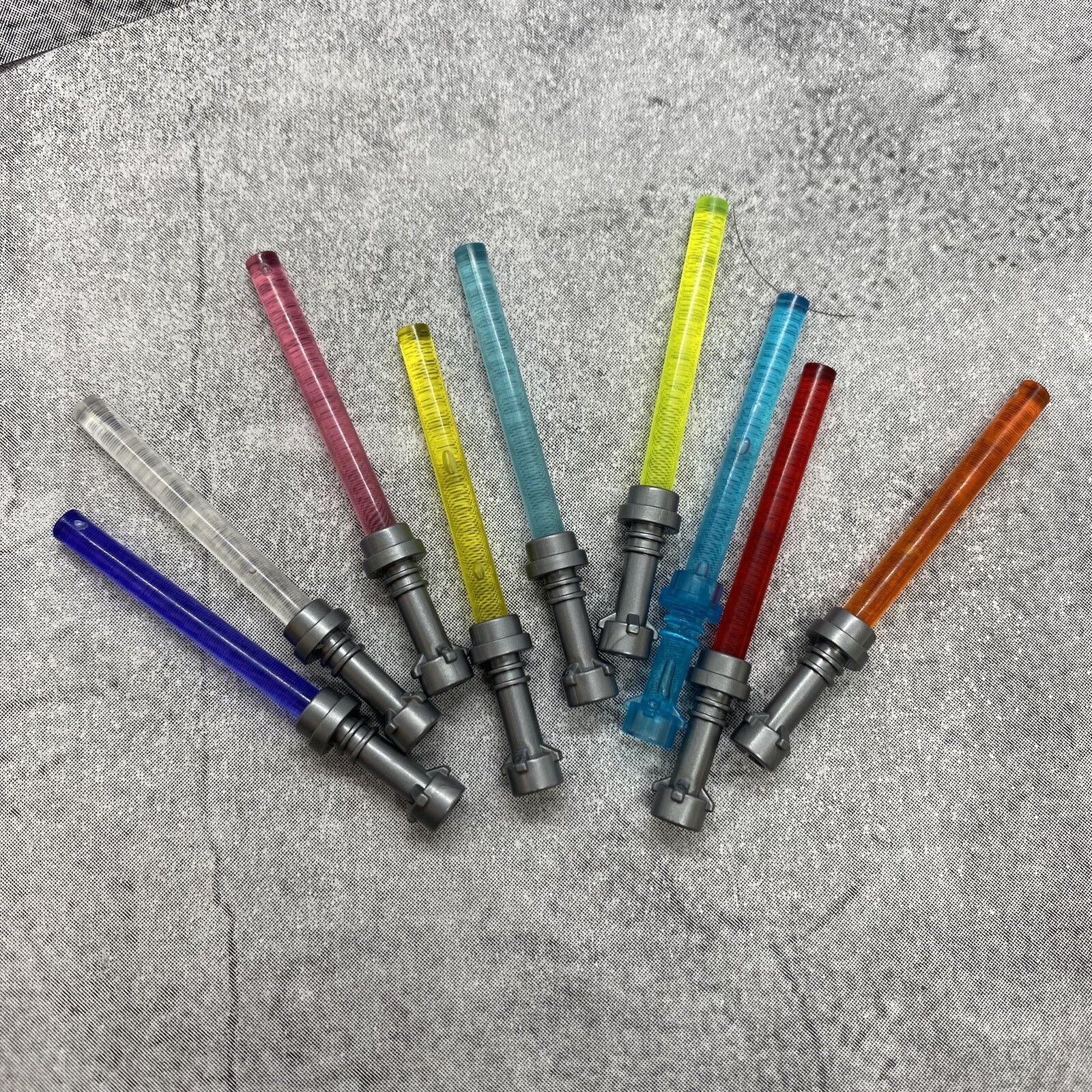 9pack Multicolor Lightsaber Blocks Accessories Lot for Minifigures A12LS01