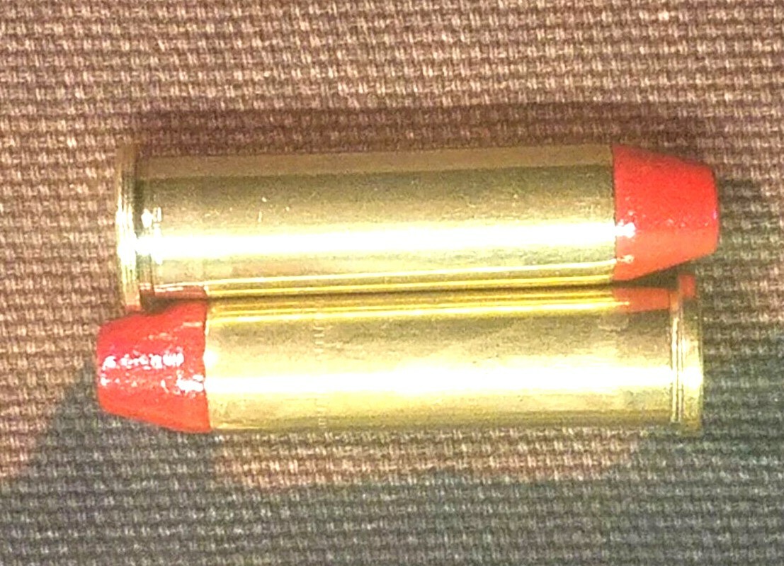 357 MAGNUM SNAP CAPS SET OF 6, BRASS AND RED, REAL 125gr WEIGHT!!!
