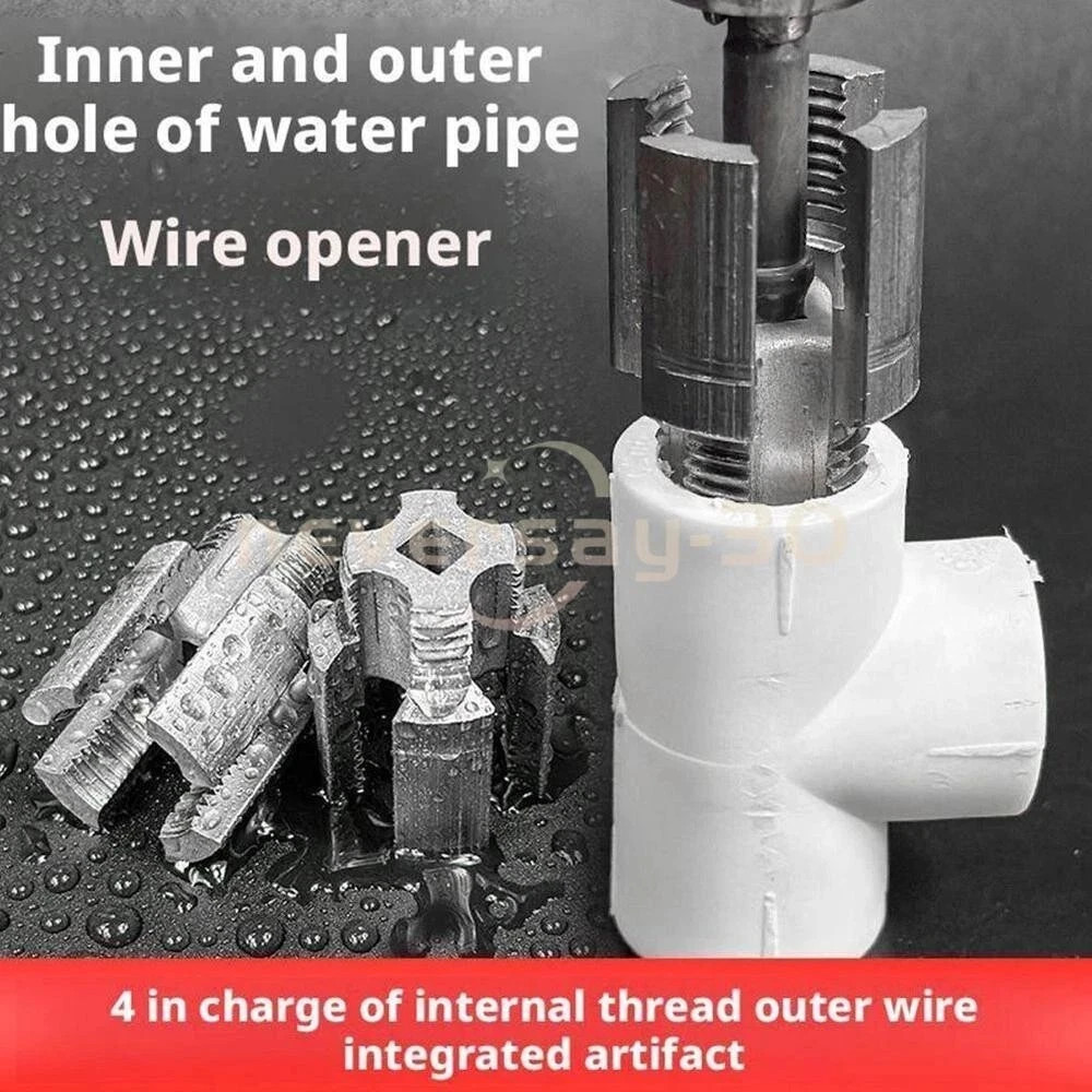 Integrated Internal & External Pipe Threading-Tool PVC Pipe Threader Kit