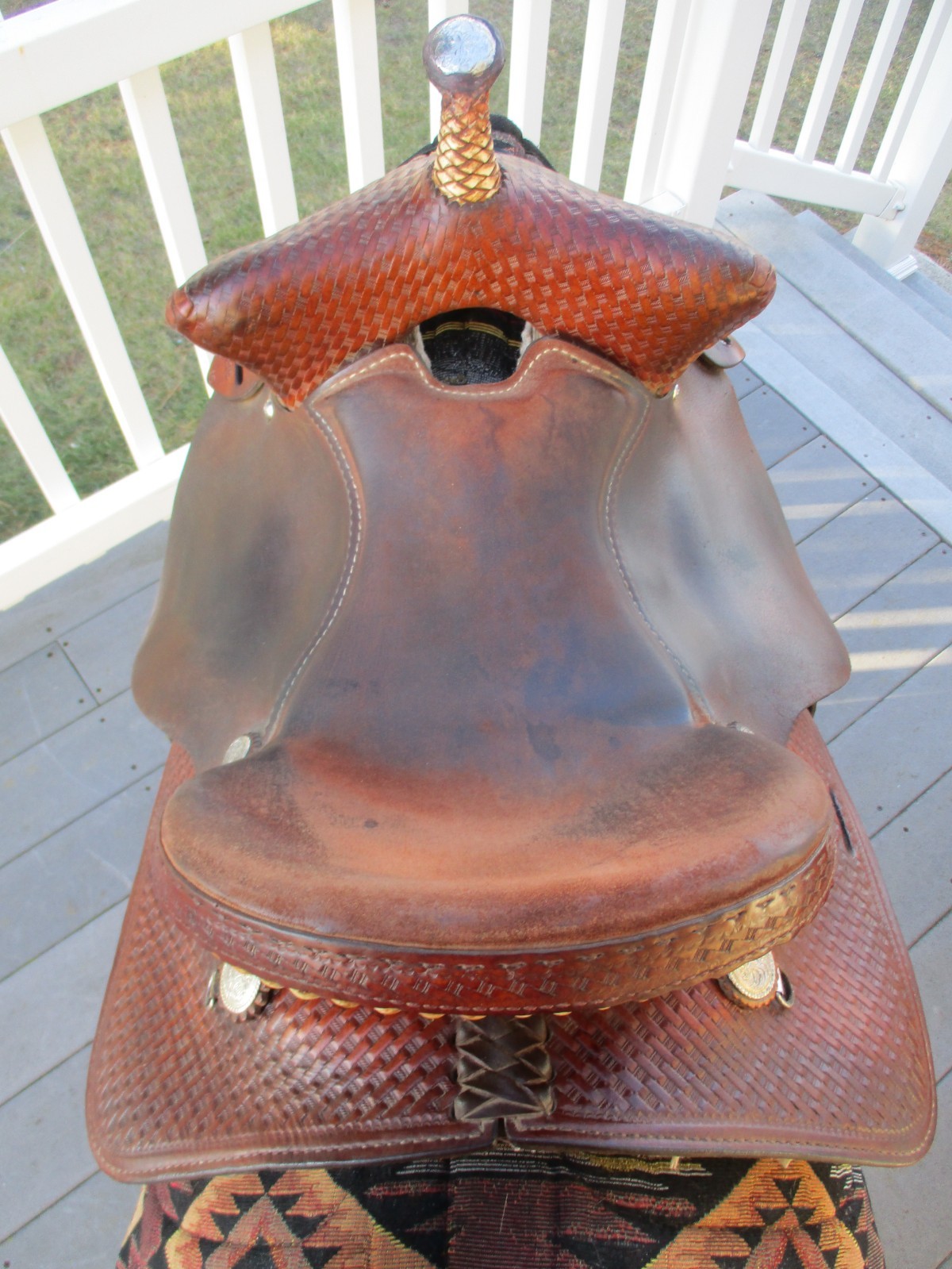 15'' FQH BARS #425 DAKOTA SADDLERY WESTERN BEAR TRAP BARREL SADDLE