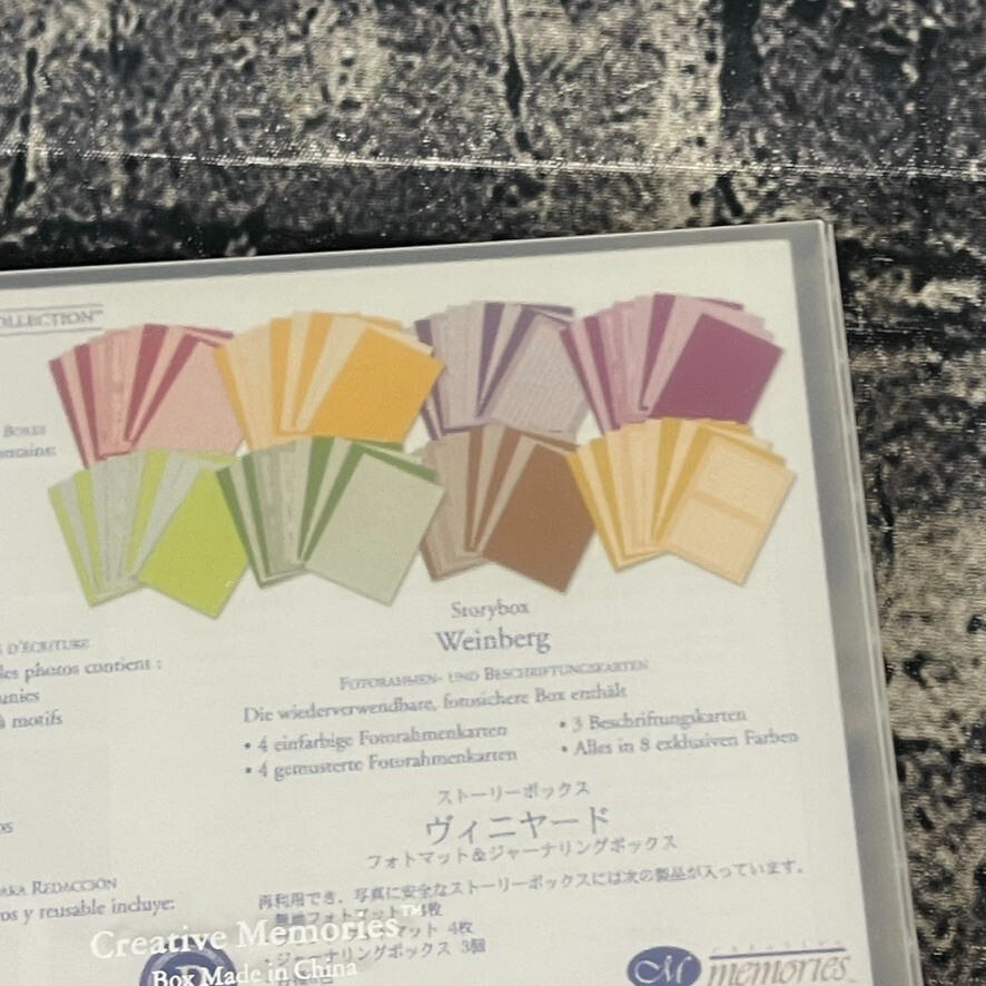 Creative Memories VINEYARD Storybox Paper & Stickers