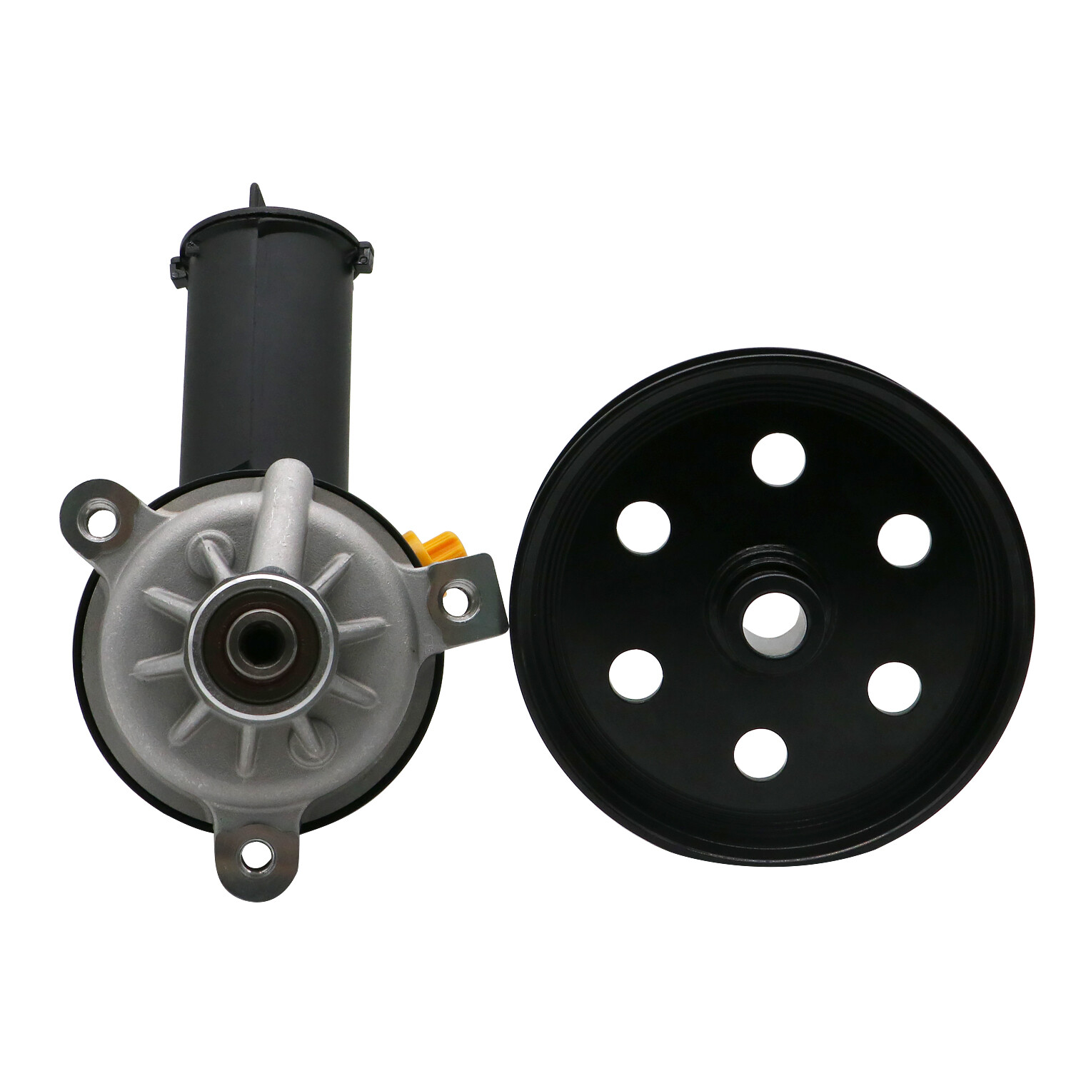 Power Steering Pump w/Pulley & Reservoir for Ford Bronco F-150 F-200 F-250 F-350