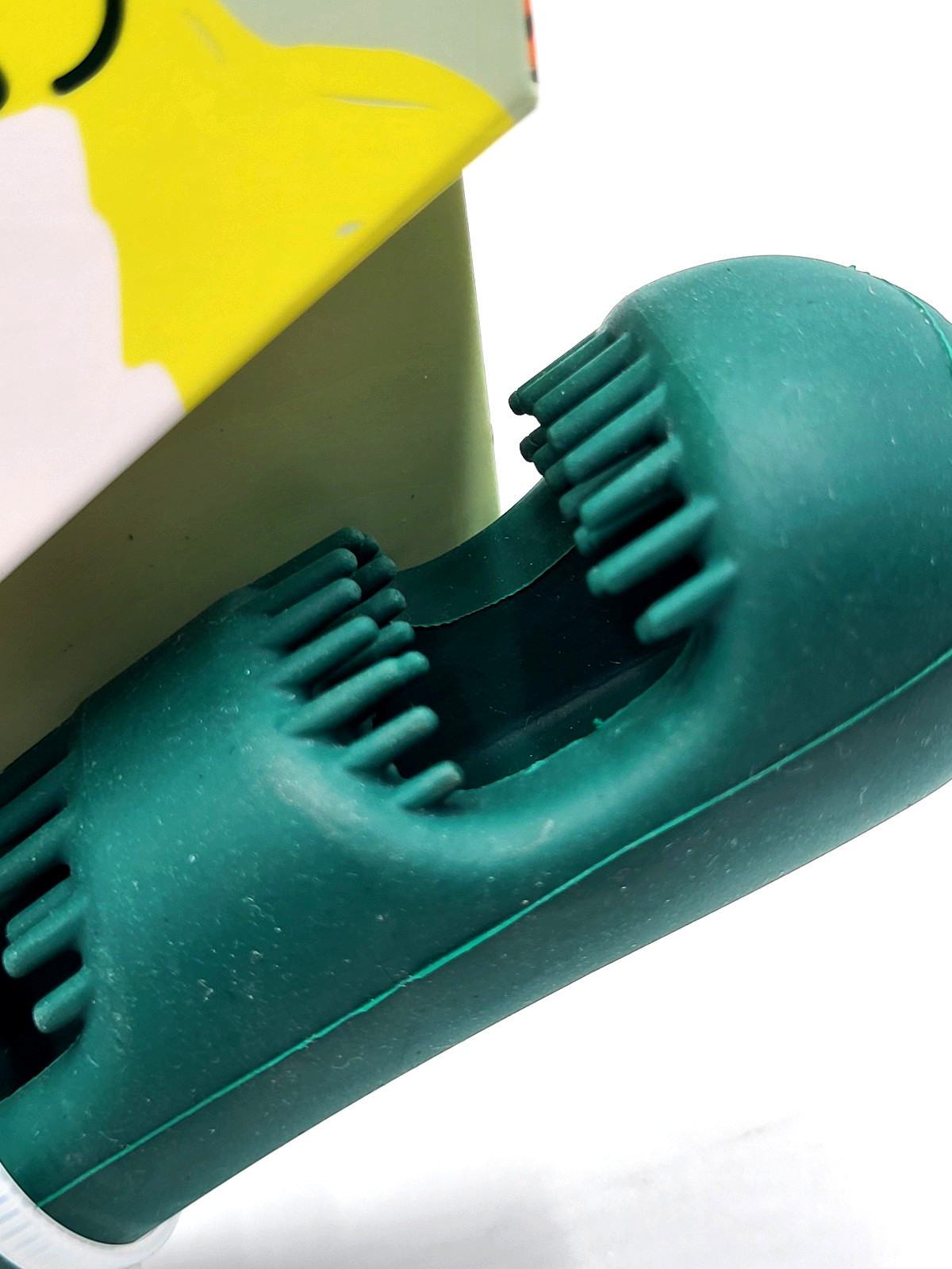 Woof Bite n' Brush Small Treat Holder Toothbrush Tough Non Toxic For Dogs 7"