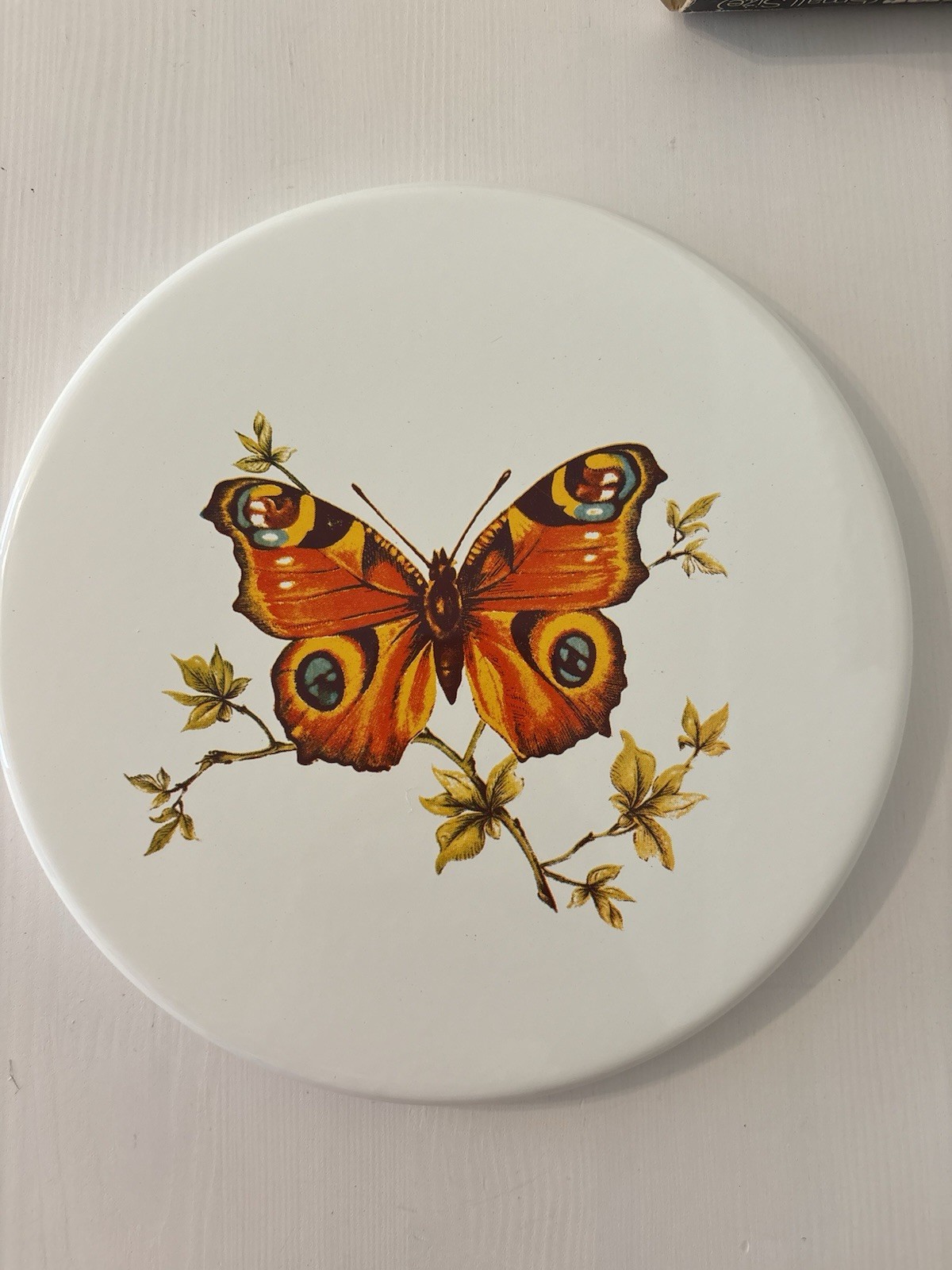 Vintage 1970’s Max Burton Butterfly Electric Range Stove Burner 8” Cover Enamel