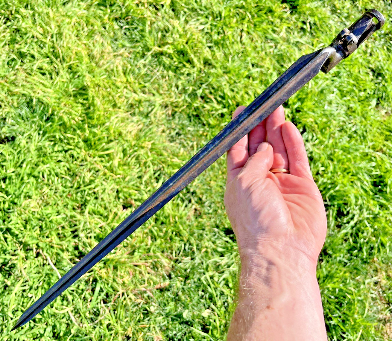 Antique US Civil War Austrian Import Socket Bayonet