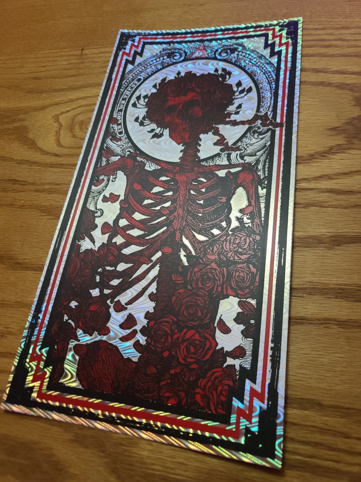 Grateful Dead BERTHA Blunt Graffix Art Print RARE Wave Foil Handbill 6x12 Poster