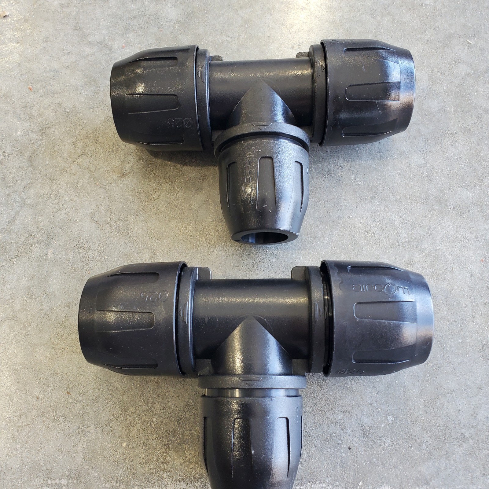 Aircom Quick Line QLTRPA025020 Reducing Tee PA 25MM to 20MM Lot of 2