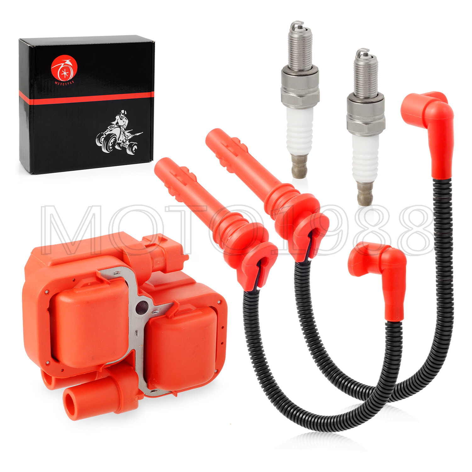 14-23 for Polaris RZR XP 4 S 900 1000 RS1 Turbo Ignition coil Spark Plug W/ Wire