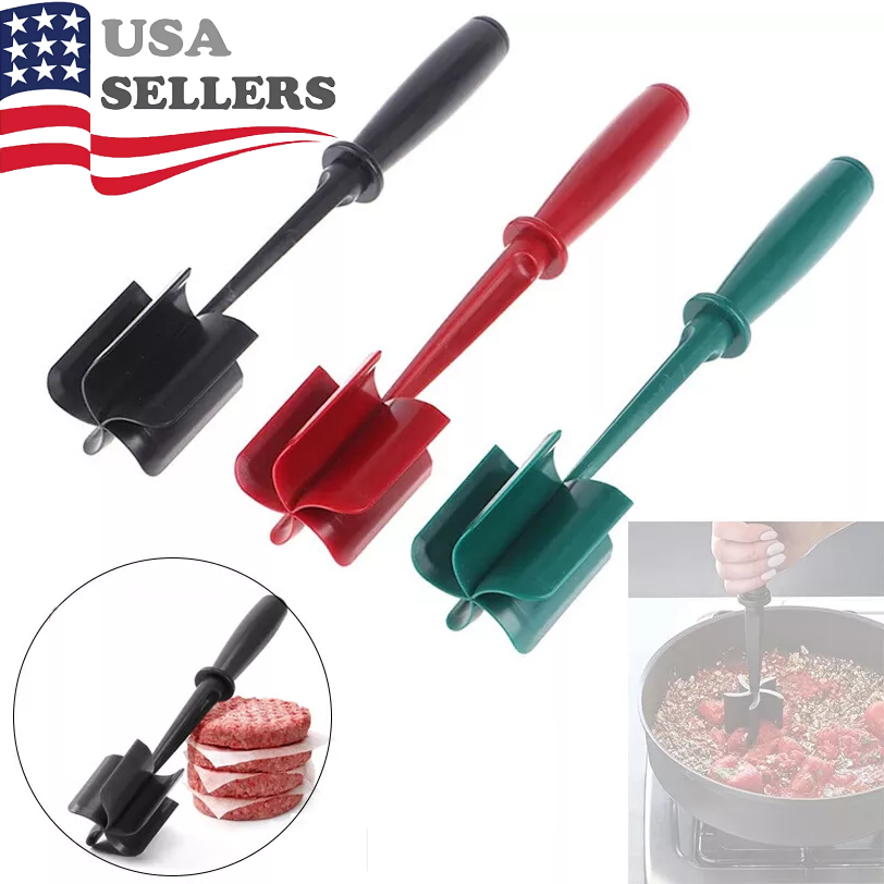 Meat Hamburger Chopper Heat Resistant Utensil Ground Beef Potato Masher Spatula