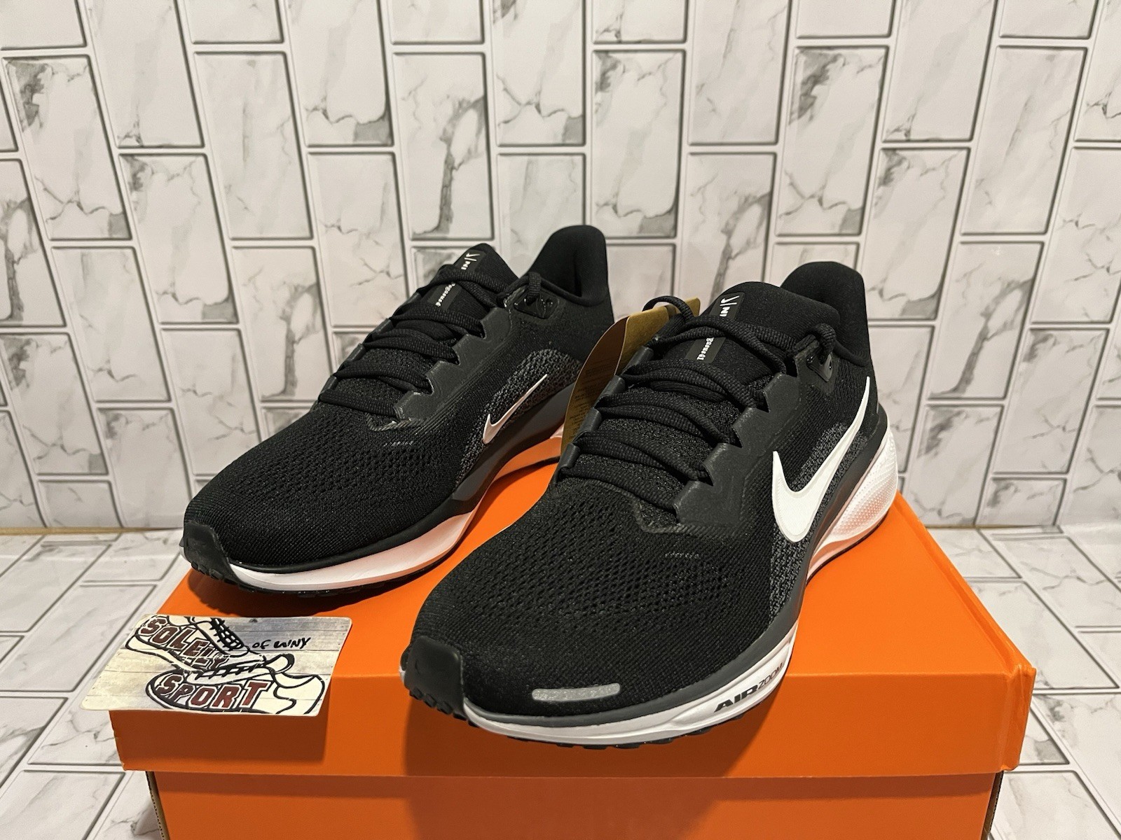 New Nike Air Zoom Pegasus 41 Black Running Training Gym Shoes Mens HF1536-002