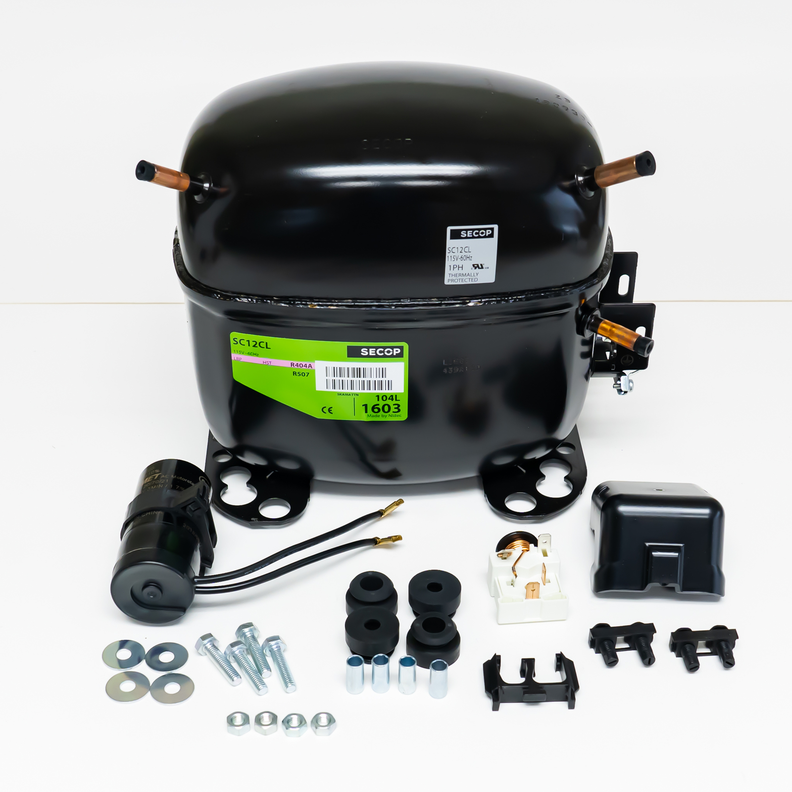 SC12CL R404a Refrigeration Compressor 2382 BTU LBP 115V for True 842160 842513