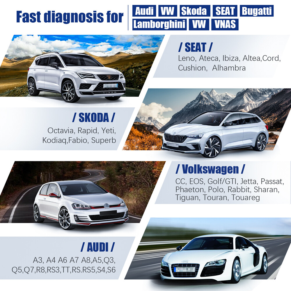 ANCEL VD500 VD700 All System Oil ABS SRS DPF OBD2 Scanner Code Reader Diagnostic