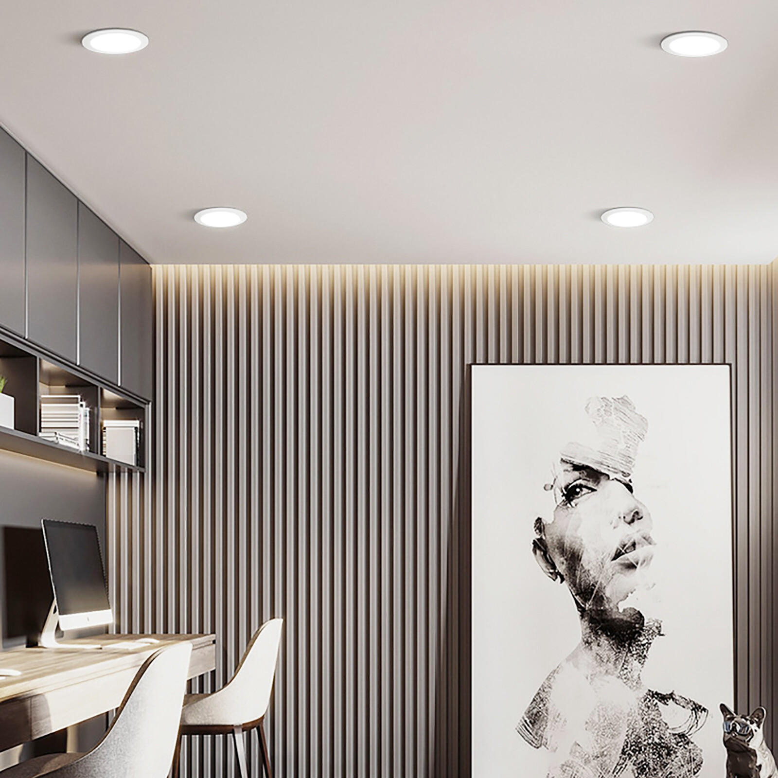 6/12/24/36/48 Pack 6 Inch LED Recessed Light with 3CCT- Canless Ultra Thin Wafer