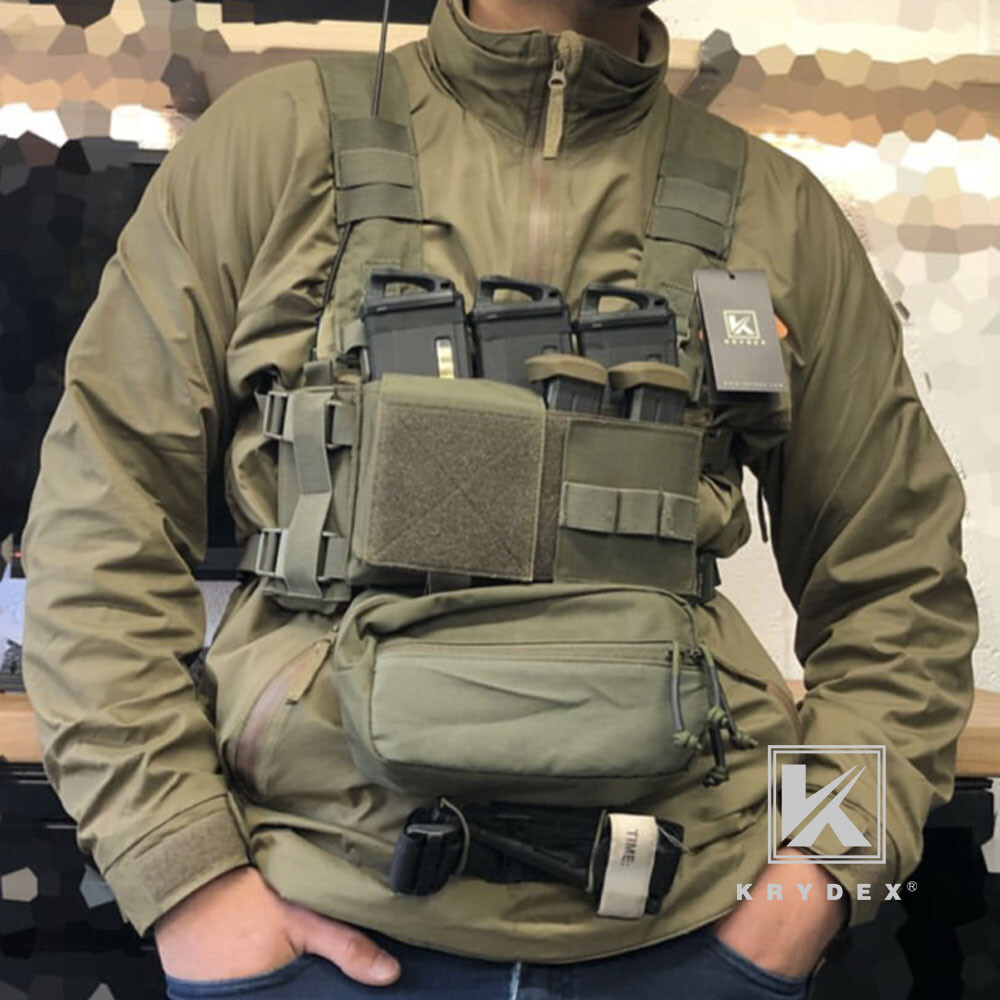 KRYDEX MK3 Micro Fight Chassis Chest Rig Modular Tactical Carrier with Mag Pouch