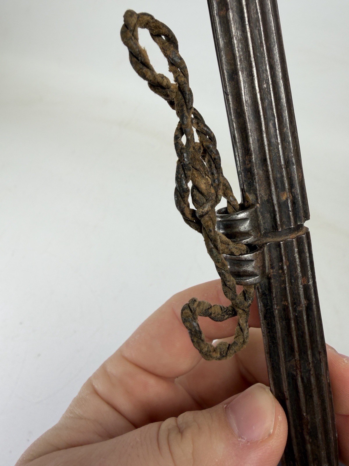 Finely Chased Iron Pen Case Scabbard Holder Tibet Tibetan 17-18TH Century