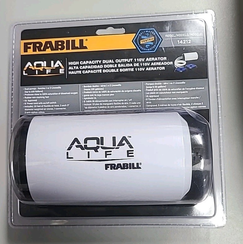 Frabill Aqua-Life Aerator Dual Output 110V - Greater Than 100 Gallons FREE SHIP