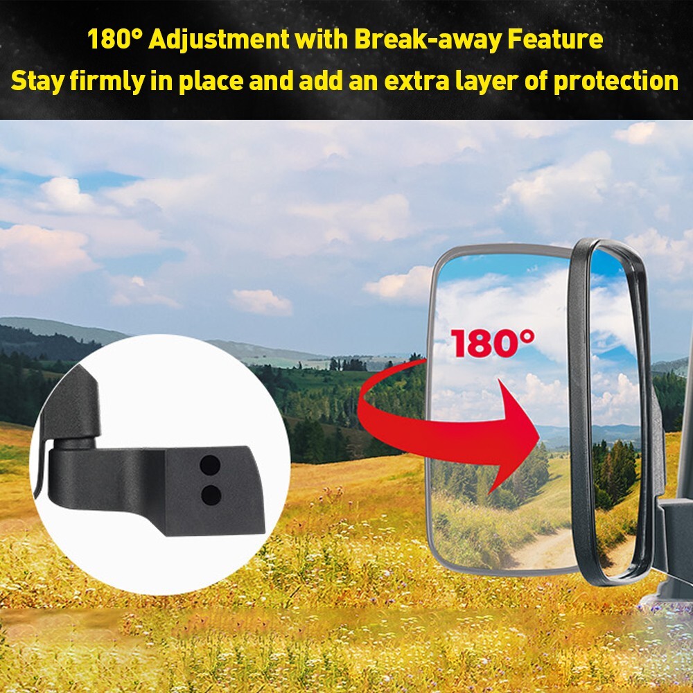 Side View Mirrors #2889241 for Polaris Ranger XP 1000 /SP 570 /Commercial PRO XD