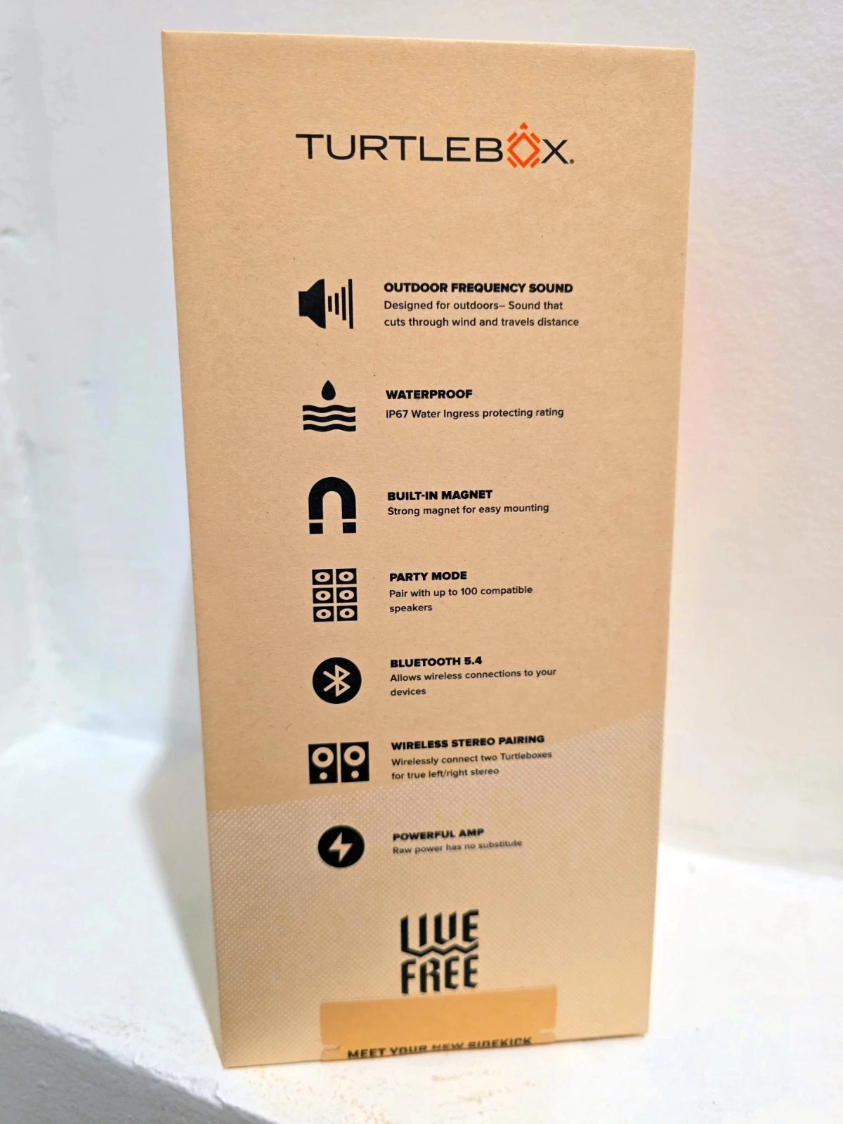 🔥TURTLEBOX RANGER🔥RIVER ROCK, NIB SEALED, WATERPROOF, BLUETOOTH. PORTABLE