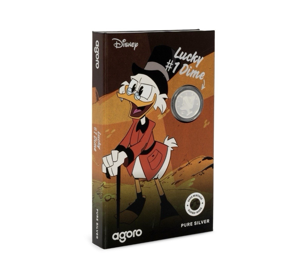 2026 Agoro Niue 3 Gram Silber Proof Coin Scrooge McDuck - Lucky #1 Dime
