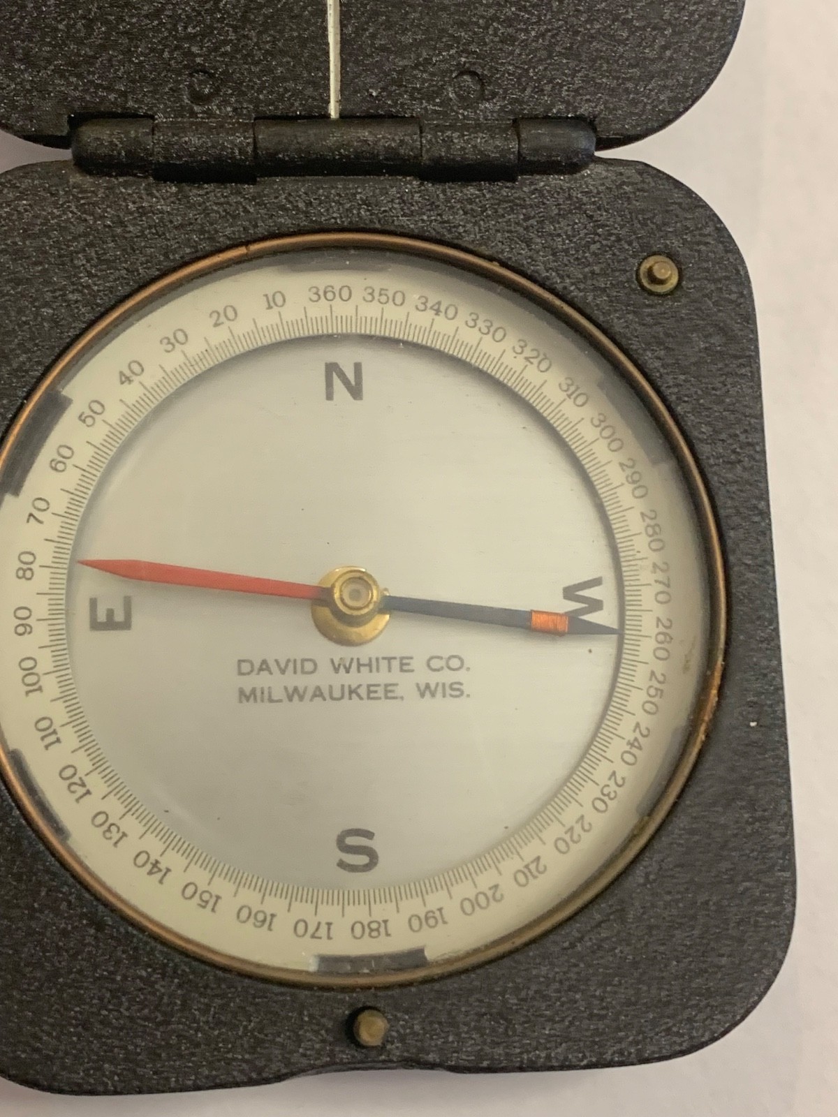 Vintage David White Survey Compass Milwaukee, Wisconsin Original Box Instruction