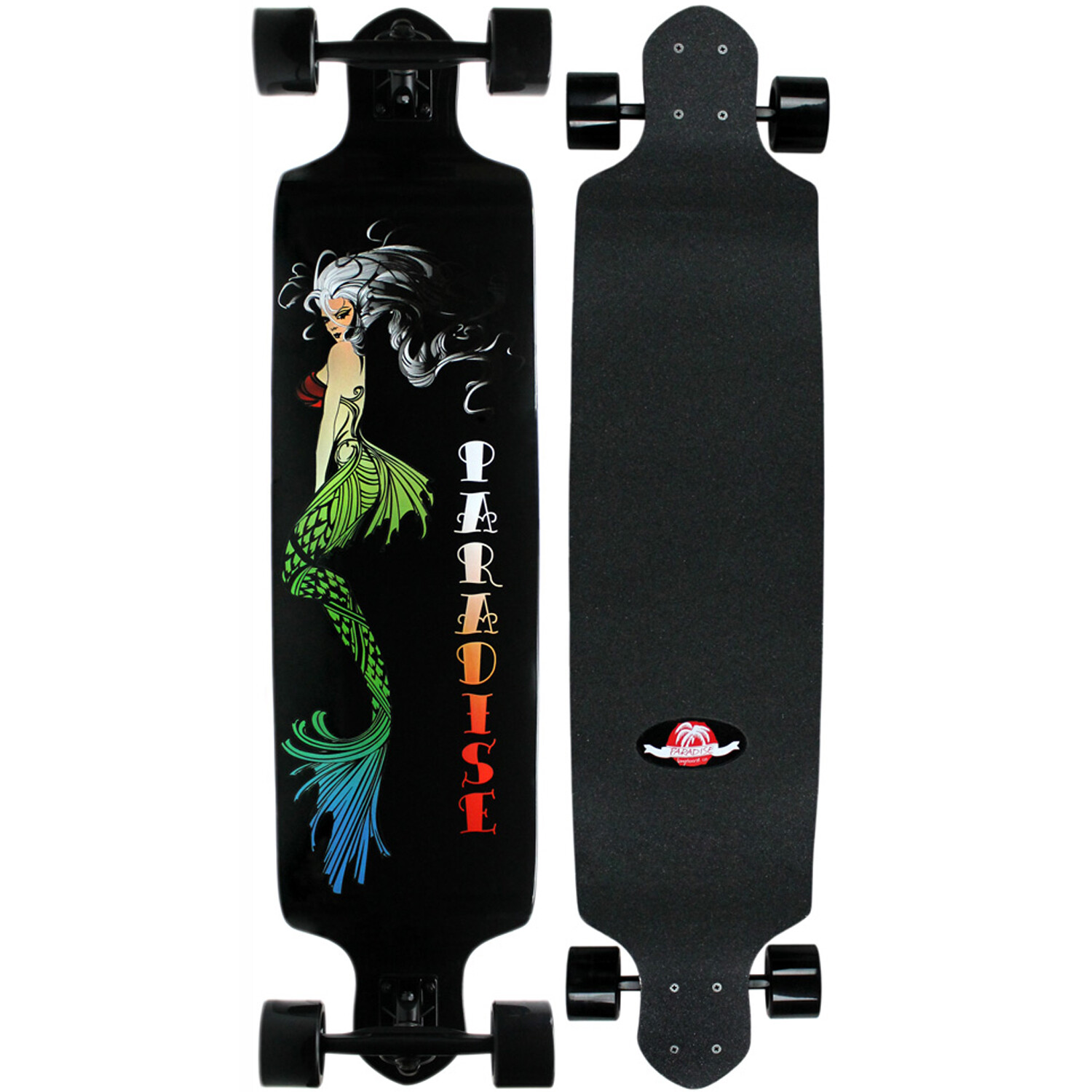 Paradise Longboard Complete 9.7" x 41.25" Mermaid Drop Down Shape