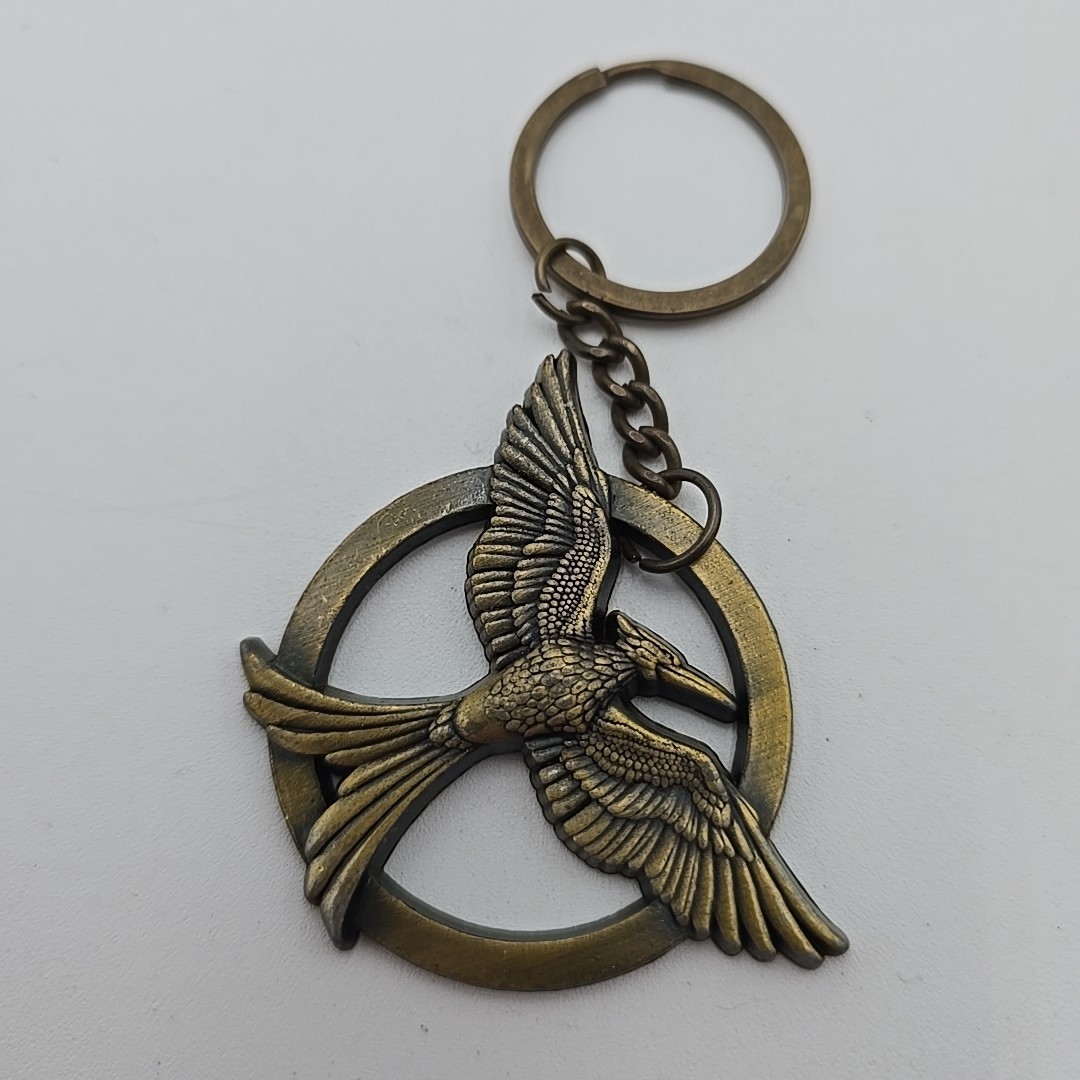 Hunger Games Mocking Jay Metal Key-Chain Key Ring Catching Fire Movie Promotion!