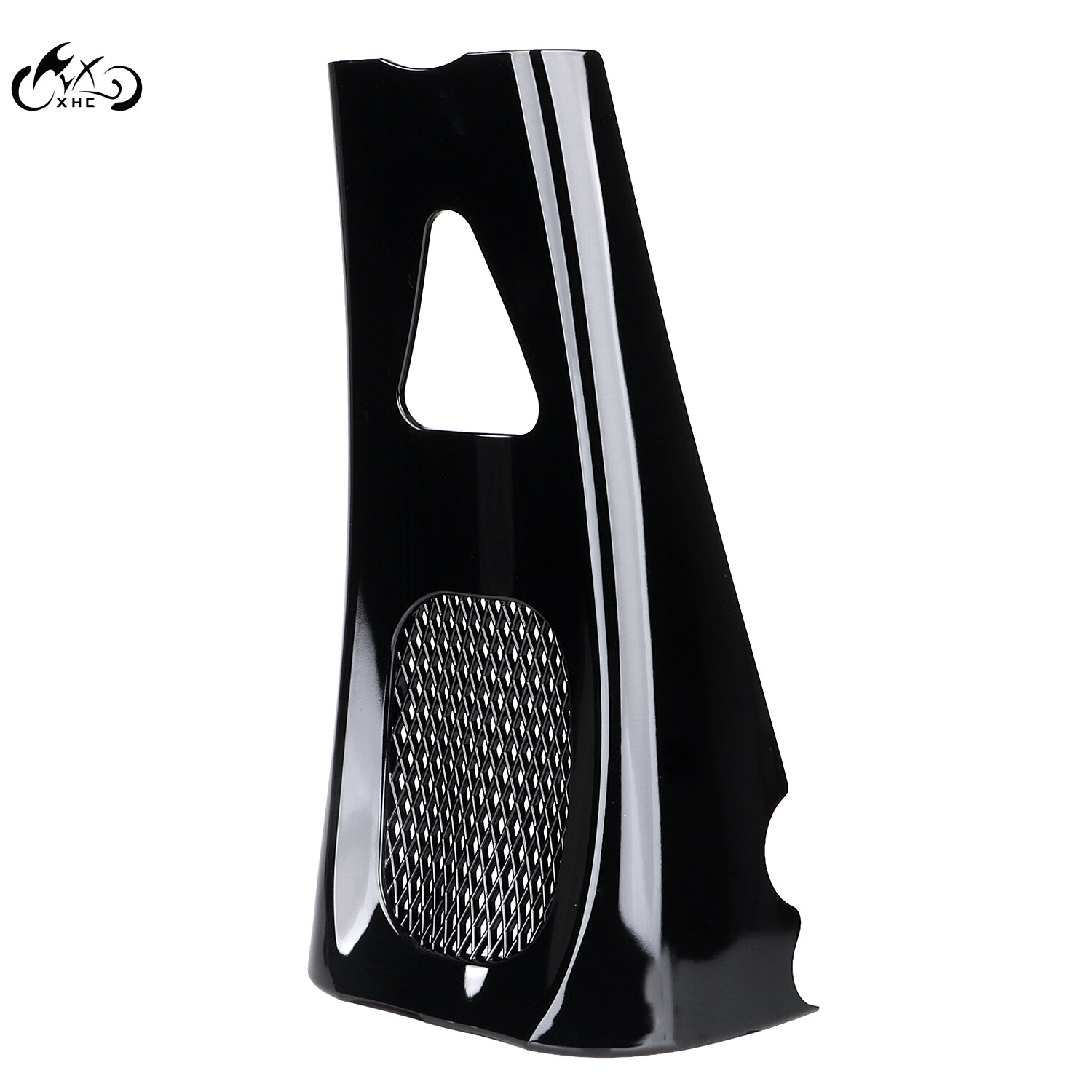 Vivid Black Motor Chin Spoiler For Harley Touring Road Street Glide 2017-2023 M8