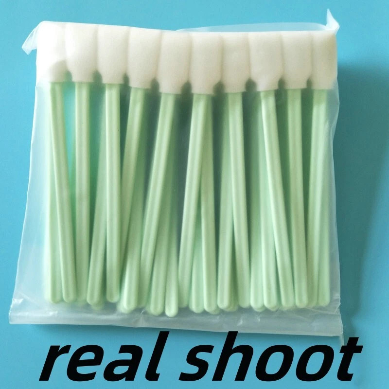 200Pcs Foam Tip Cleaning Swabs Sticks For Solvent Format Printers Sponge Stick