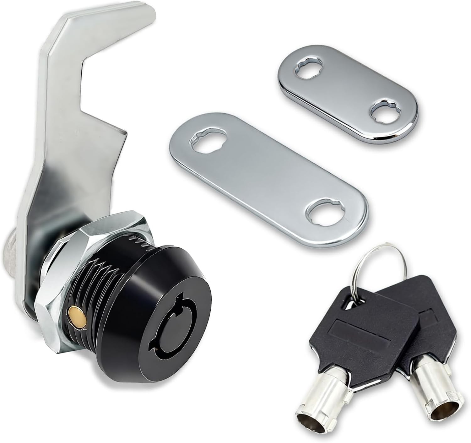 Harbor Freight Tool Cart Lock - Zinc Alloy (5/8 Inch 1 Pack-Black) - Hook Cam