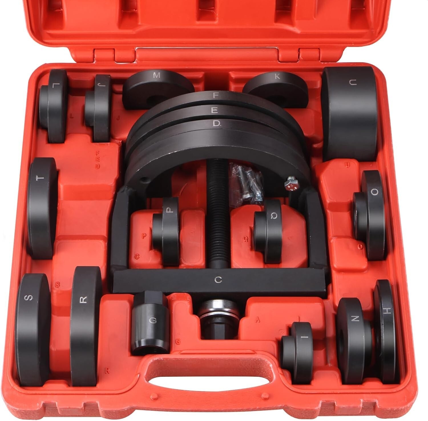 19Pcs Master Wheel Hub & Bearing Removal and Installation Tool Set C to U Sizes