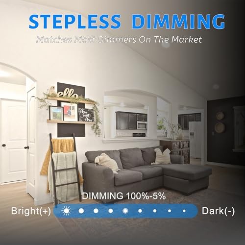 10 Pack 6" LED Disk Lights - Dimmable Flush Mount Ceiling 5000K Daylight