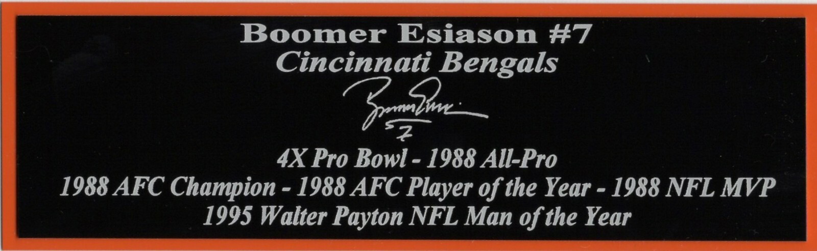 Tom Brady Autograph Nameplate Tampa Bay Buccaneers Super Bowl MVP Retirement NEW