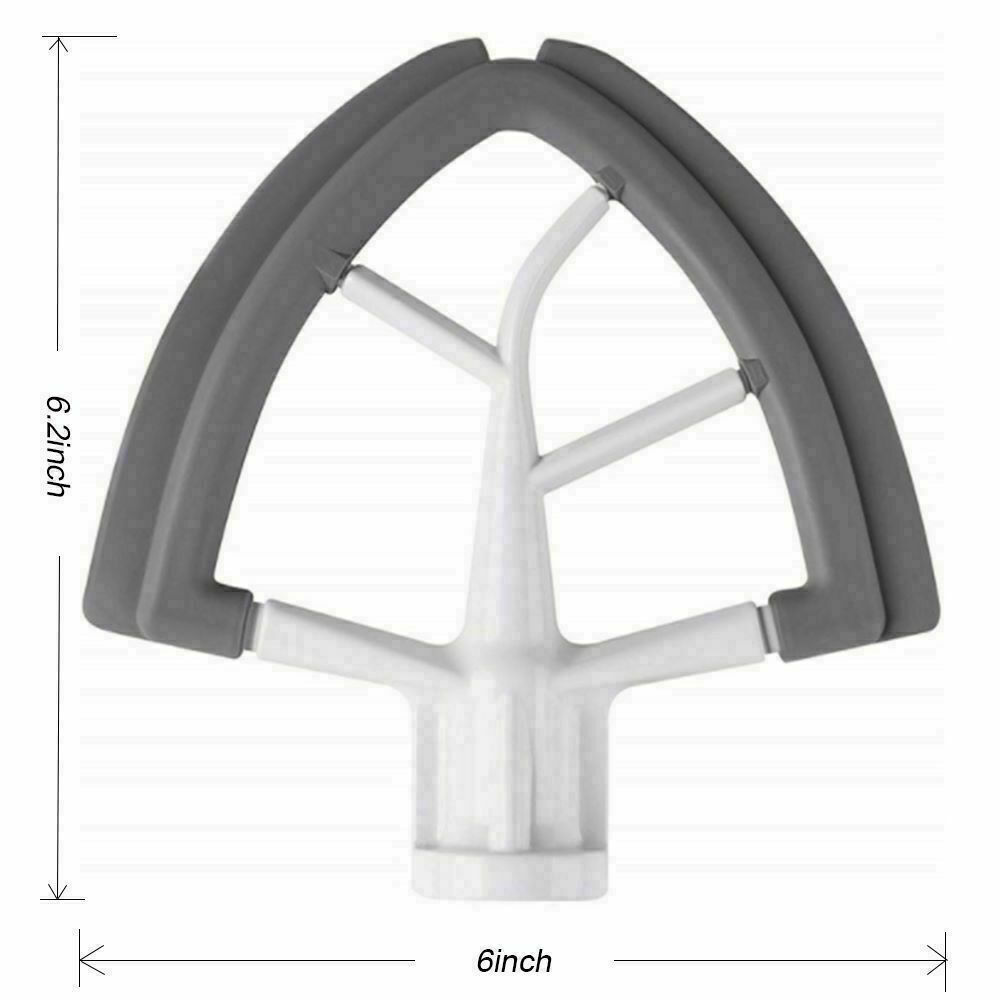 4.5/5 QT Flex Edge Beater for Kitchenaid Mixer, Flat Paddle Beater Attachments
