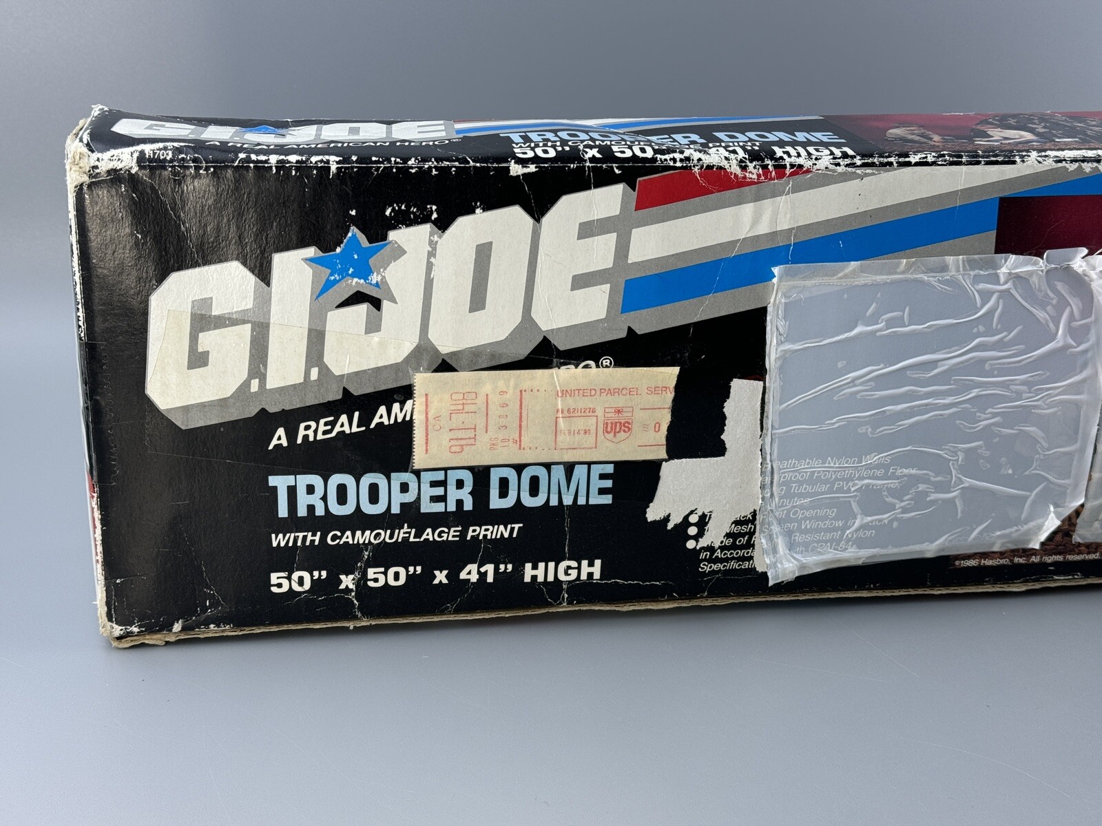 1986 ERO Hasbro G.I. Joe “Trooper Dome” Camo Play Tent - Incomplete! Read Descri