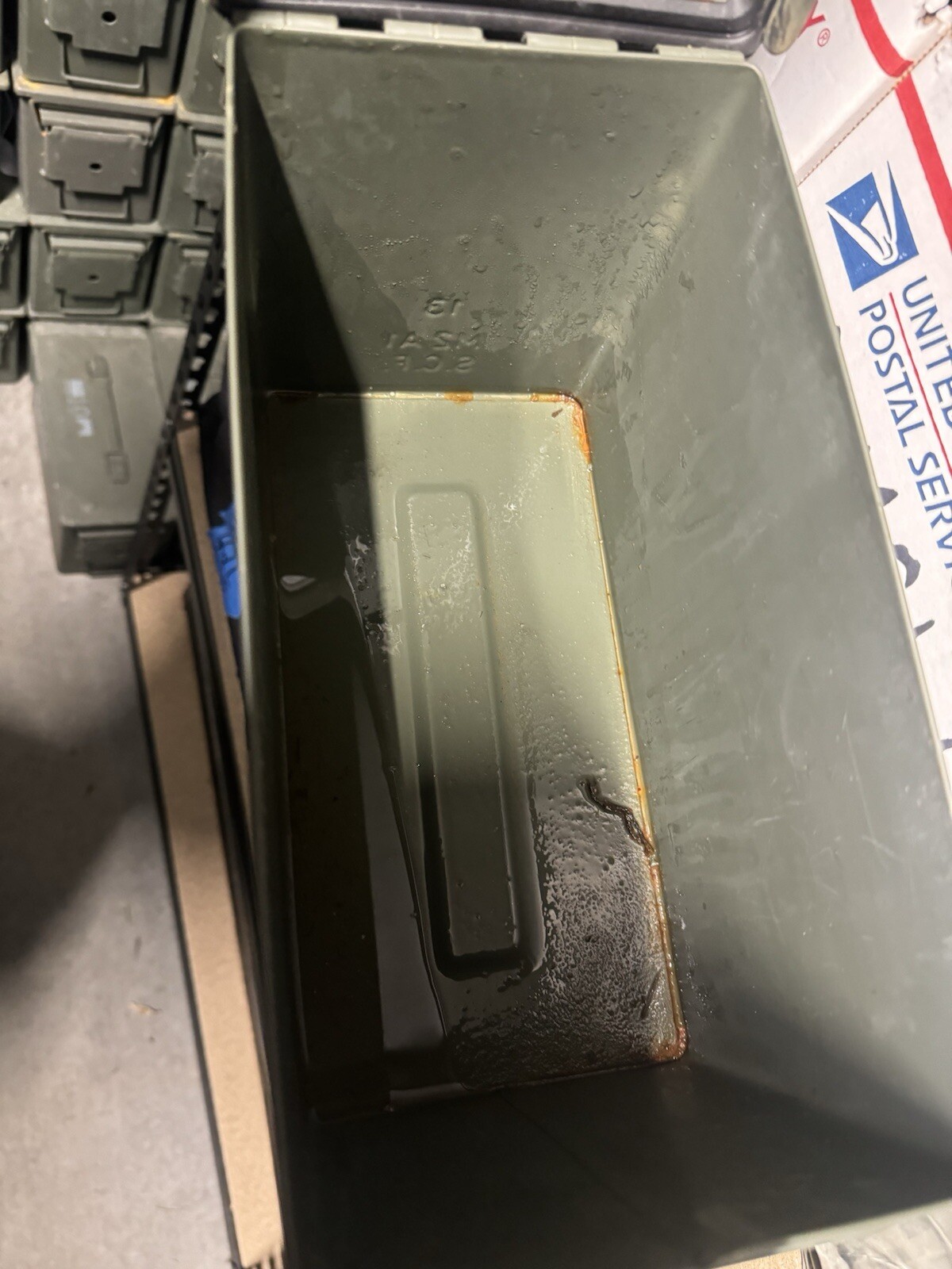 Lot Of (2) M2A1 / M2A2 USGI Metal Ammo Can Box