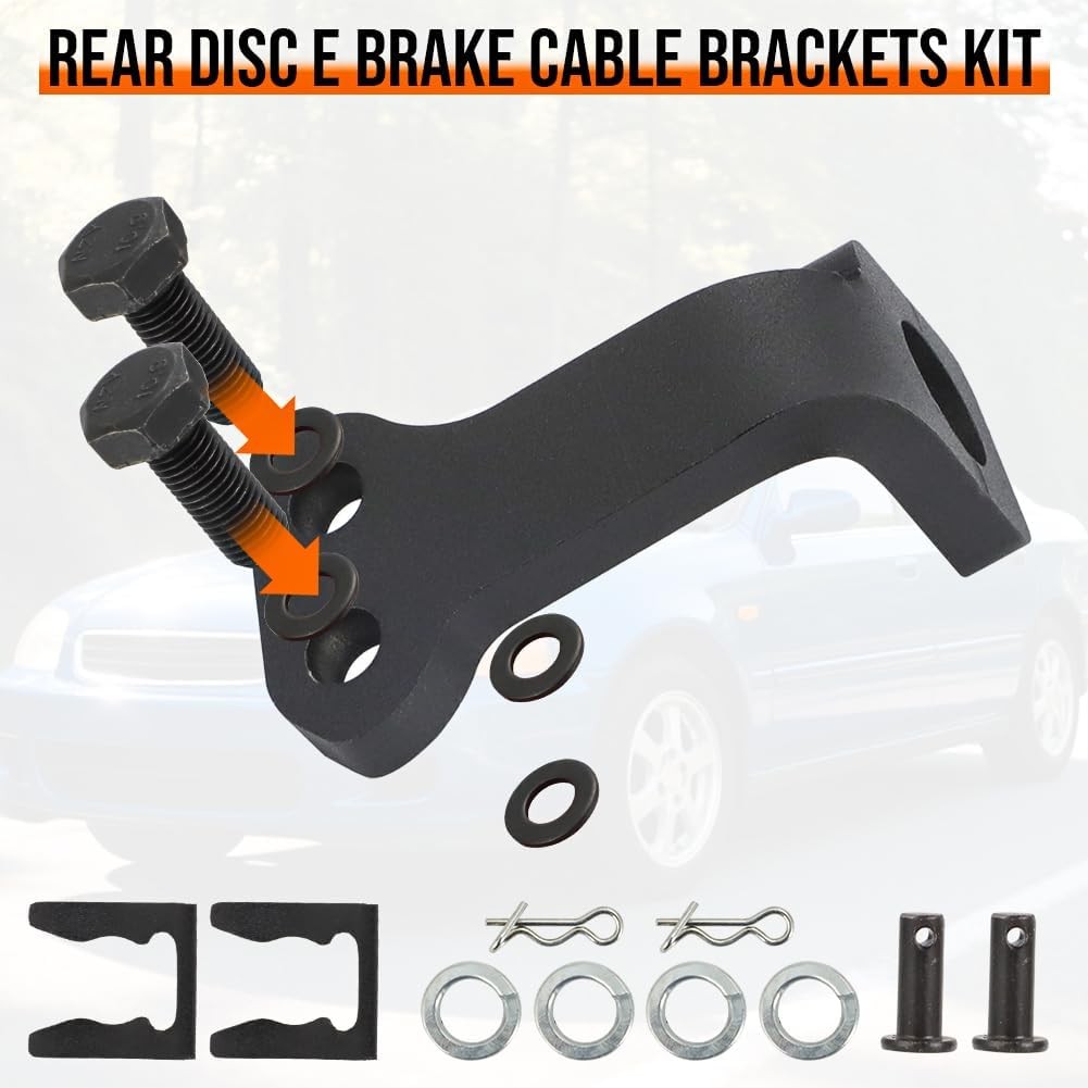 Rear Disc E Brake Cable Bracket For 88-01 Acura Integra Honda CRX Civic Del Sol