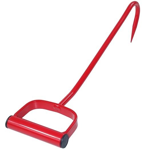 17" Metal Hay Hooks Farmer Rancher Tool for Move Stacking Loading Hay Bale Rolls