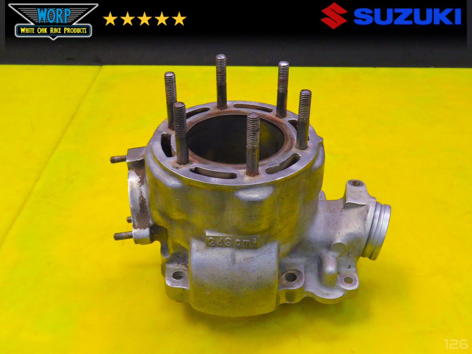 1986 SUZUKI LT250R ENGINE CYLINDER BARREL JUG TOP END + PISTON 70MM 85-92