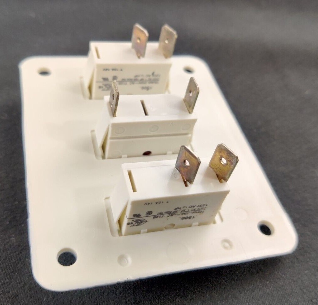 Suburban RV Water Heater Gas Electric Switch Fault Light Off White Camper 232881