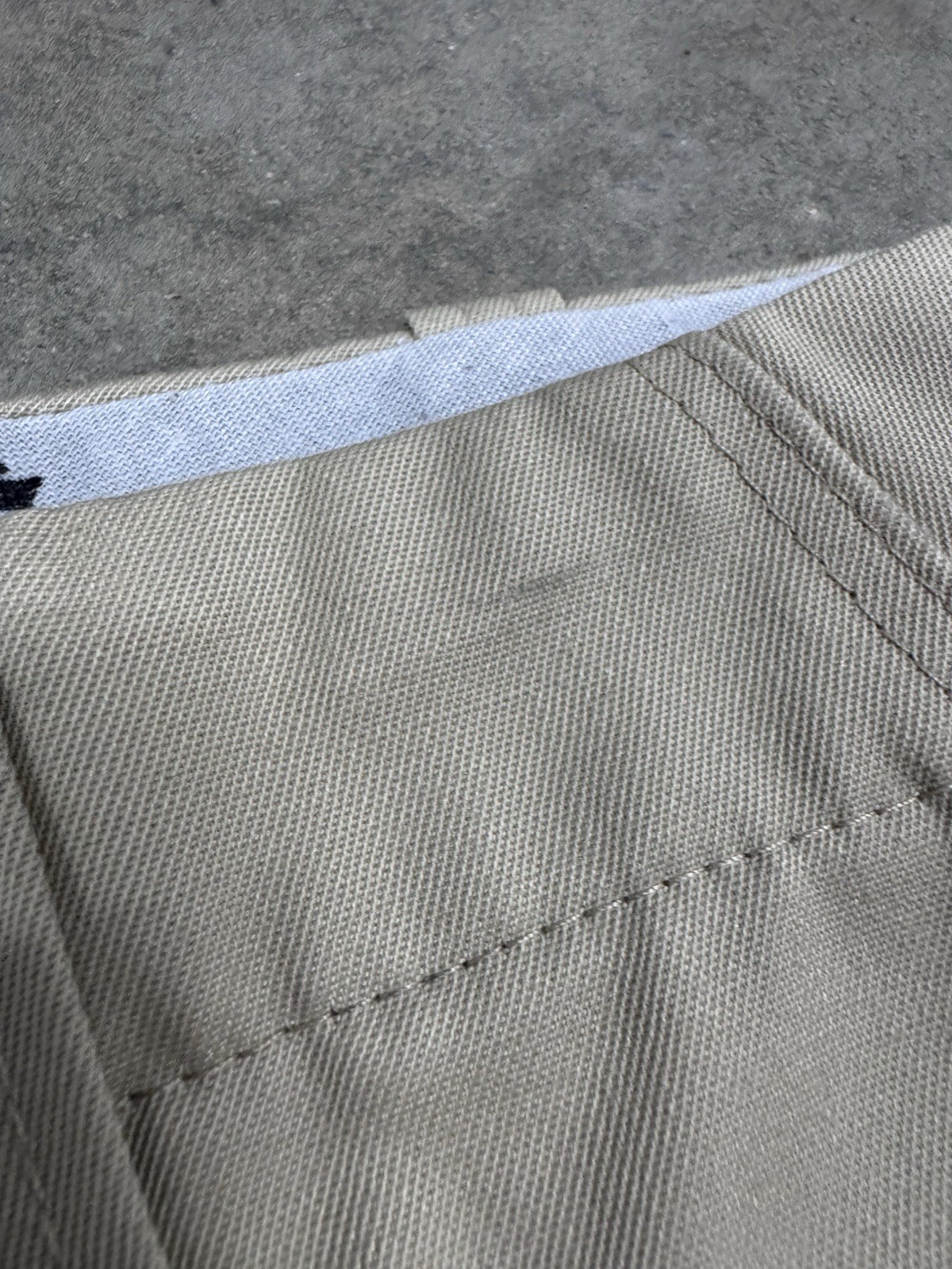 Vintage 1960s 1970s Workwear Slacks Trousers Men 35x30 Tan Sta-Prest Pants NEW