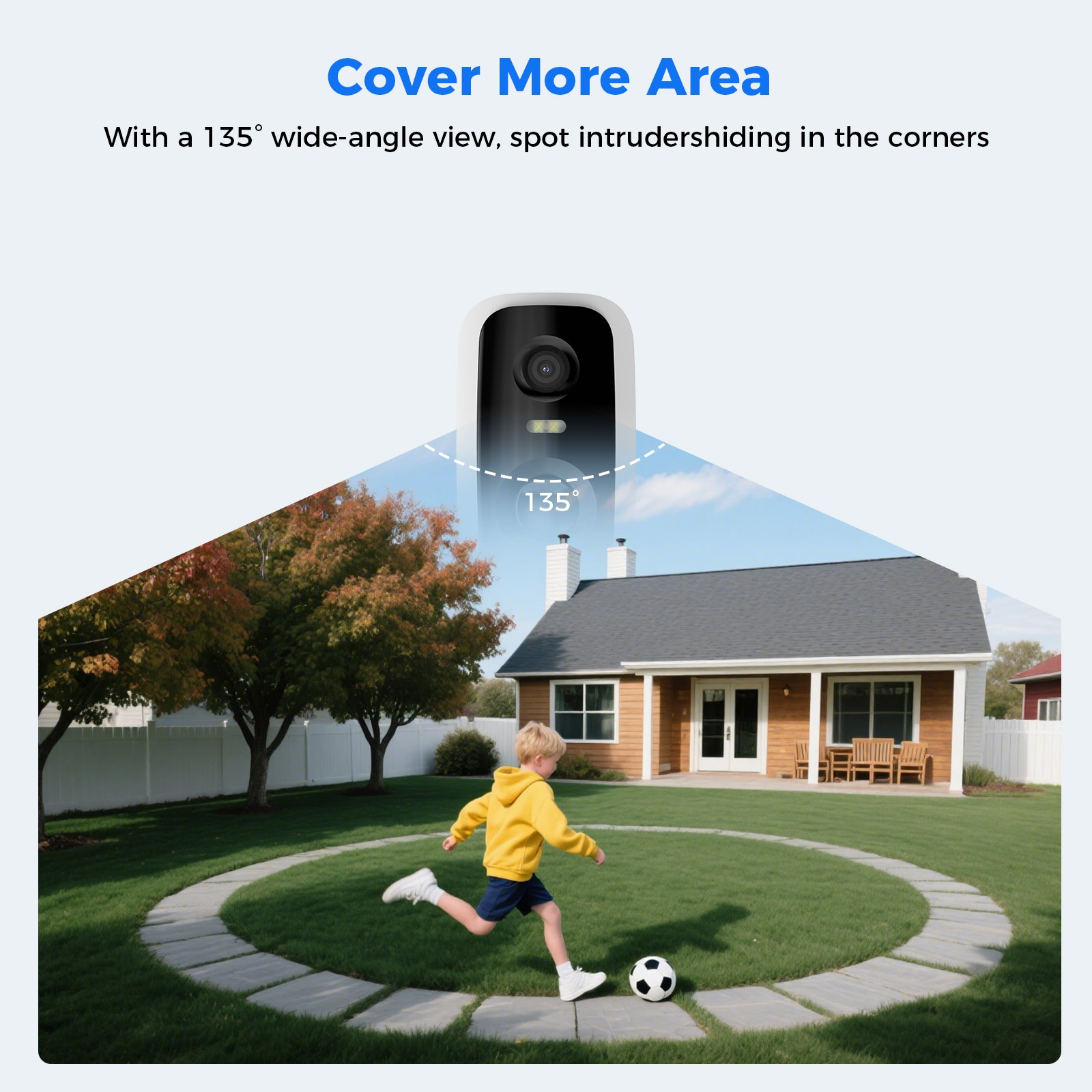 Hiseeu 10CH Solar Battery Powered 4MP Wireless Security Camera System 2Way Audio