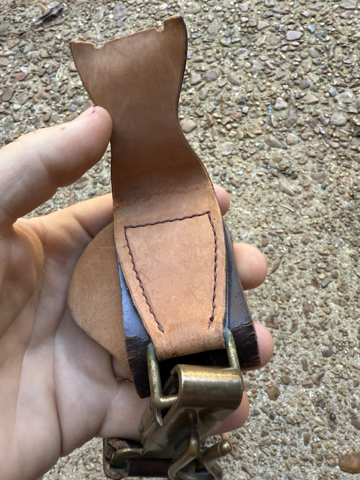 German Military Sword Hanger WW1 WW2 Era Unsure Leather