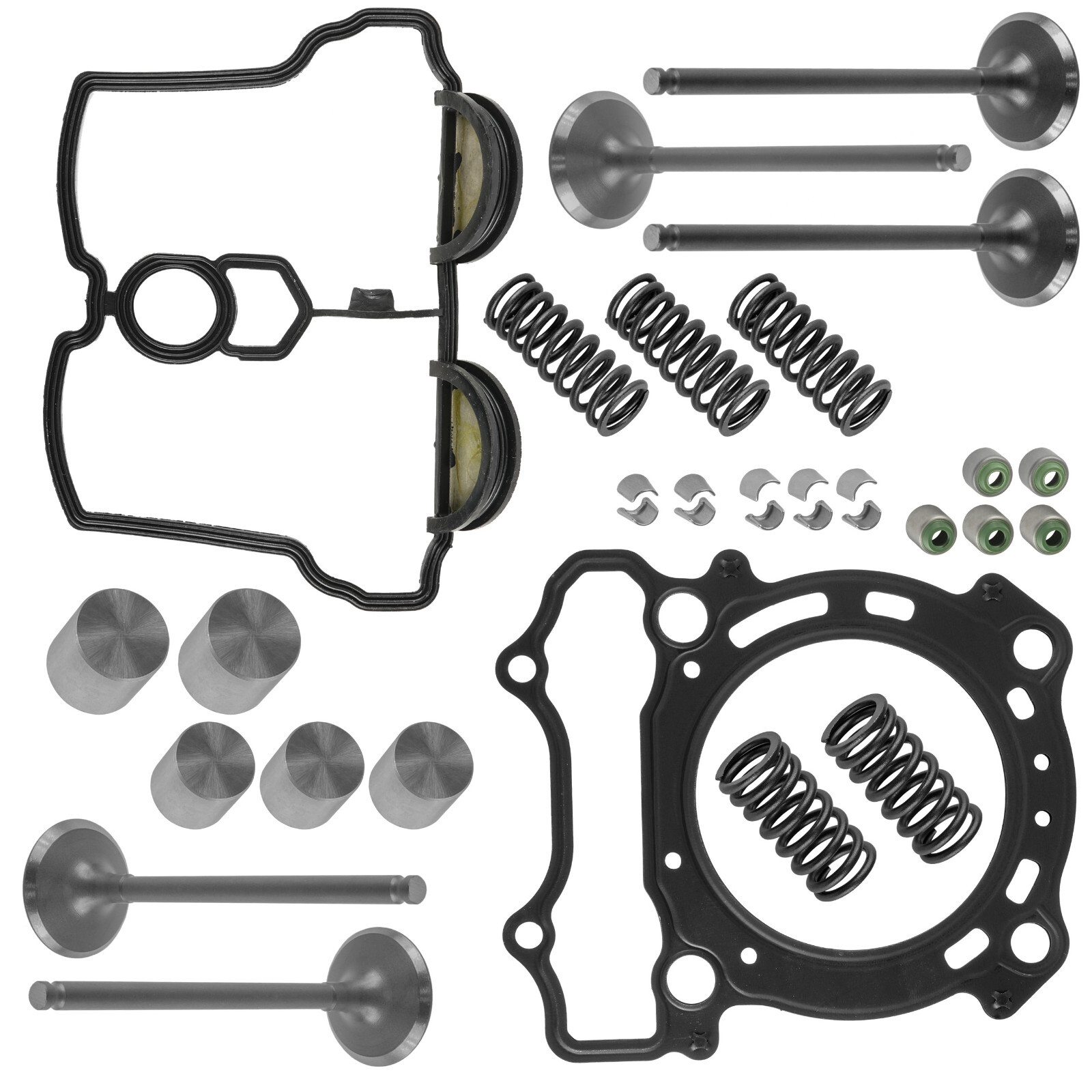 Valve Intake & Exhaust w/ Gaskets Kit COMPLETE for Yamaha YZ250F 2001-2013